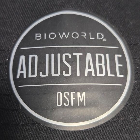 Bioworld Wicked Glitter Print Logo Womens Black Adjustable Baseball Cap Hat - Picture 3 of 8